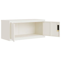 Thumbnail for Aktenschrank Weiß 90x40x130 cm Stahl