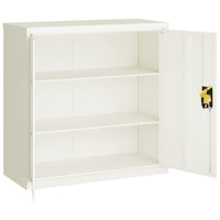 Thumbnail for Aktenschrank Weiß 90x40x130 cm Stahl