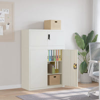 Thumbnail for Aktenschrank Weiß 90x40x130 cm Stahl