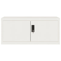 Thumbnail for Aktenschrank Weiß 90x40x180 cm Stahl
