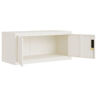 Thumbnail for Aktenschrank Weiß 90x40x180 cm Stahl