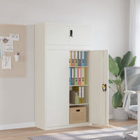 Thumbnail for Aktenschrank Weiß 90x40x180 cm Stahl