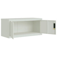 Thumbnail for Aktenschrank Hellgrau 90x40x130 cm Stahl