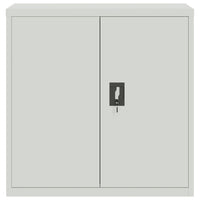 Thumbnail for Aktenschrank Hellgrau 90x40x130 cm Stahl