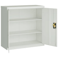 Thumbnail for Aktenschrank Hellgrau 90x40x130 cm Stahl