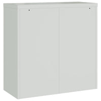 Thumbnail for Aktenschrank Hellgrau 90x40x130 cm Stahl