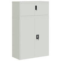 Thumbnail for Aktenschrank Hellgrau 90x40x145 cm Stahl
