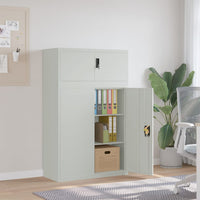 Thumbnail for Aktenschrank Hellgrau 90x40x145 cm Stahl