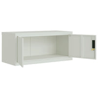 Thumbnail for Aktenschrank Hellgrau 90x40x240 cm Stahl