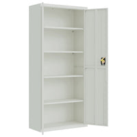 Thumbnail for Aktenschrank Hellgrau 90x40x240 cm Stahl