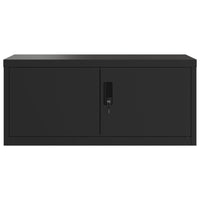Thumbnail for Aktenschrank Schwarz 90x40x130 cm Stahl