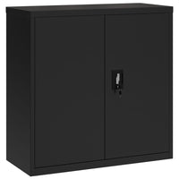 Thumbnail for Aktenschrank Schwarz 90x40x130 cm Stahl