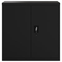 Thumbnail for Aktenschrank Schwarz 90x40x130 cm Stahl
