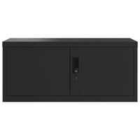Thumbnail for Aktenschrank Schwarz 90x40x145 cm Stahl