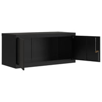 Thumbnail for Aktenschrank Schwarz 90x40x145 cm Stahl