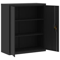 Thumbnail for Aktenschrank Schwarz 90x40x145 cm Stahl