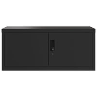 Thumbnail for Aktenschrank Schwarz 90x40x180 cm Stahl