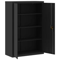Thumbnail for Aktenschrank Schwarz 90x40x180 cm Stahl