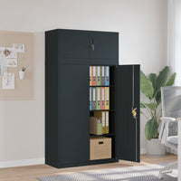 Thumbnail for Aktenschrank Anthrazit 90x40x180 cm Stahl