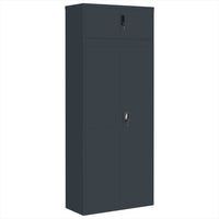 Thumbnail for Aktenschrank Anthrazit 90x40x220 cm Stahl