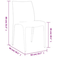 Thumbnail for Gartenstühle 2 Stk. Anthrazit 50x46x80 cm Polypropylen