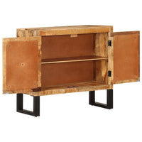 Thumbnail for Sideboard 80x30x71 cm Massives Raues Mangoholz und Metall