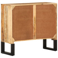 Thumbnail for Sideboard 80x30x71 cm Massives Raues Mangoholz und Metall