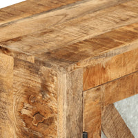 Thumbnail for Sideboard 80x30x71 cm Massives Raues Mangoholz und Metall