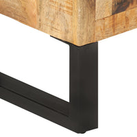 Thumbnail for Sideboard 80x30x71 cm Massives Raues Mangoholz und Metall