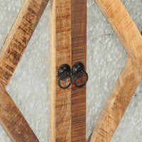 Thumbnail for Sideboard 80x30x71 cm Massives Raues Mangoholz und Metall