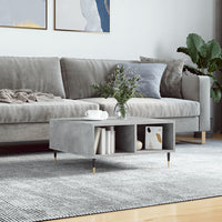 Thumbnail for Couchtisch Betongrau 60x60x30 cm Holzwerkstoff