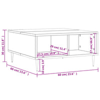 Thumbnail for Couchtisch Grau Sonoma 60x60x30 cm Holzwerkstoff