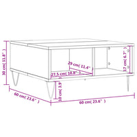 Thumbnail for Couchtisch Betongrau 60x60x30 cm Holzwerkstoff