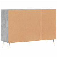 Thumbnail for Sideboard Betongrau 103,5x35x70 cm Holzwerkstoff