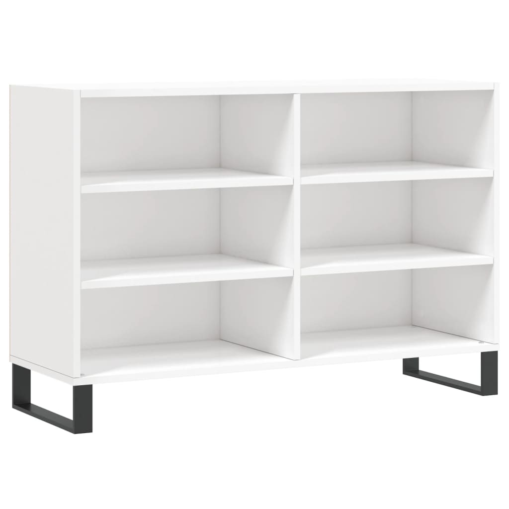 Sideboard Hochglanz-Weiß 103,5x35x70 cm Holzwerkstoff