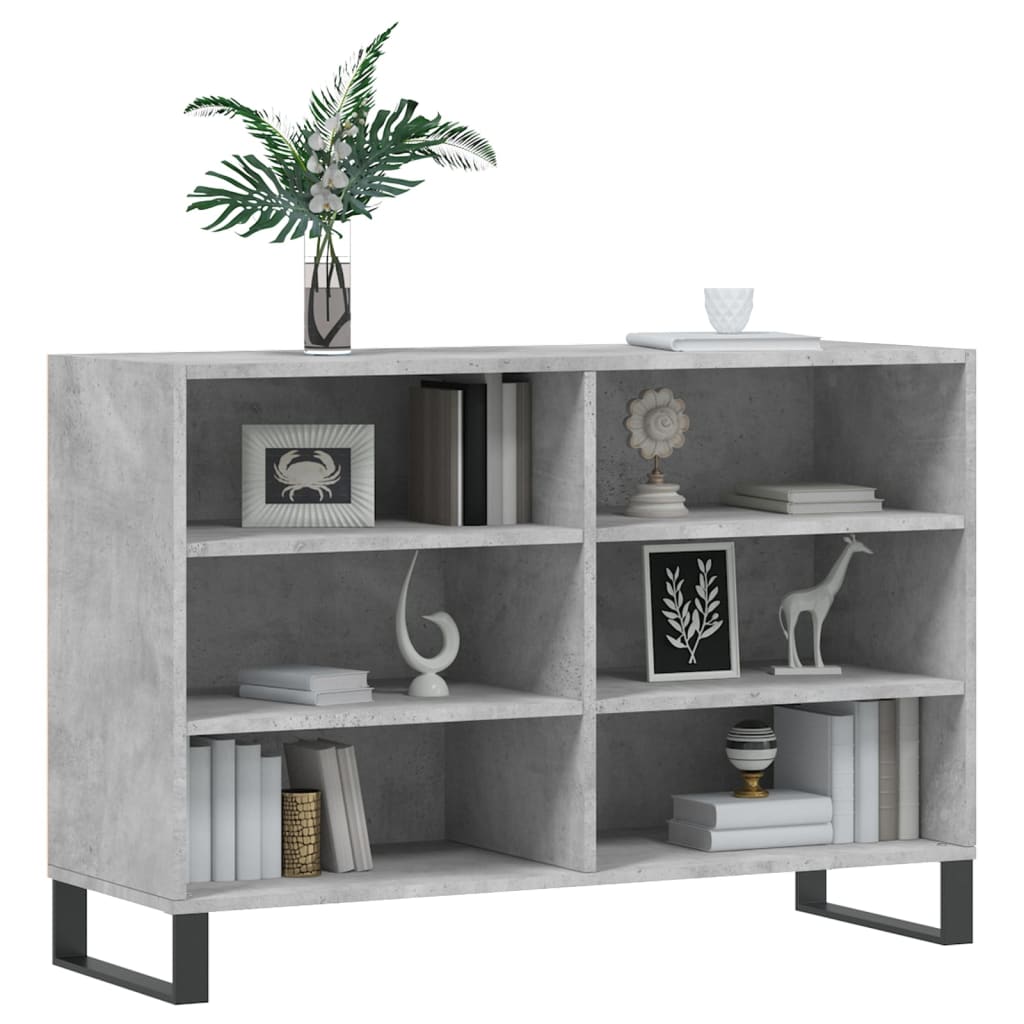 Sideboard Betongrau 103,5x35x70 cm Holzwerkstoff
