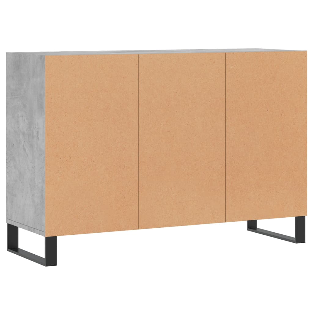 Sideboard Betongrau 103,5x35x70 cm Holzwerkstoff