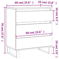 Thumbnail for Sideboard Grau Sonoma 60x35x70 cm Holzwerkstoff