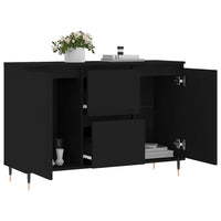 Thumbnail for Sideboard Schwarz 104x35x70 cm Holzwerkstoff