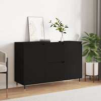 Thumbnail for Sideboard Schwarz 104x35x70 cm Holzwerkstoff