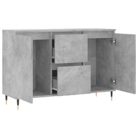 Thumbnail for Sideboard Betongrau 104x35x70 cm Holzwerkstoff