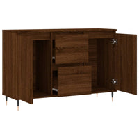 Thumbnail for Sideboard Braun Eichen-Optik 104x35x70 cm Holzwerkstoff