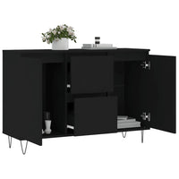 Thumbnail for Sideboard Schwarz 104x35x70 cm Holzwerkstoff