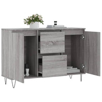 Thumbnail for Sideboard Grau Sonoma 104x35x70 cm Holzwerkstoff