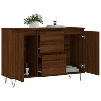 Thumbnail for Sideboard Braun Eichen-Optik 104x35x70 cm Holzwerkstoff