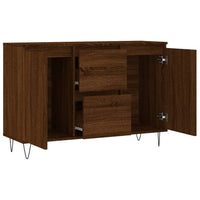 Thumbnail for Sideboard Braun Eichen-Optik 104x35x70 cm Holzwerkstoff