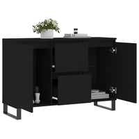 Thumbnail for Sideboard Schwarz 104x35x70 cm Holzwerkstoff