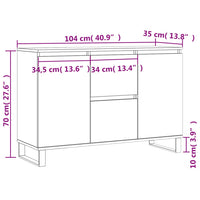 Thumbnail for Sideboard Sonoma-Eiche 104x35x70 cm Holzwerkstoff