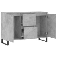 Thumbnail for Sideboard Betongrau 104x35x70 cm Holzwerkstoff