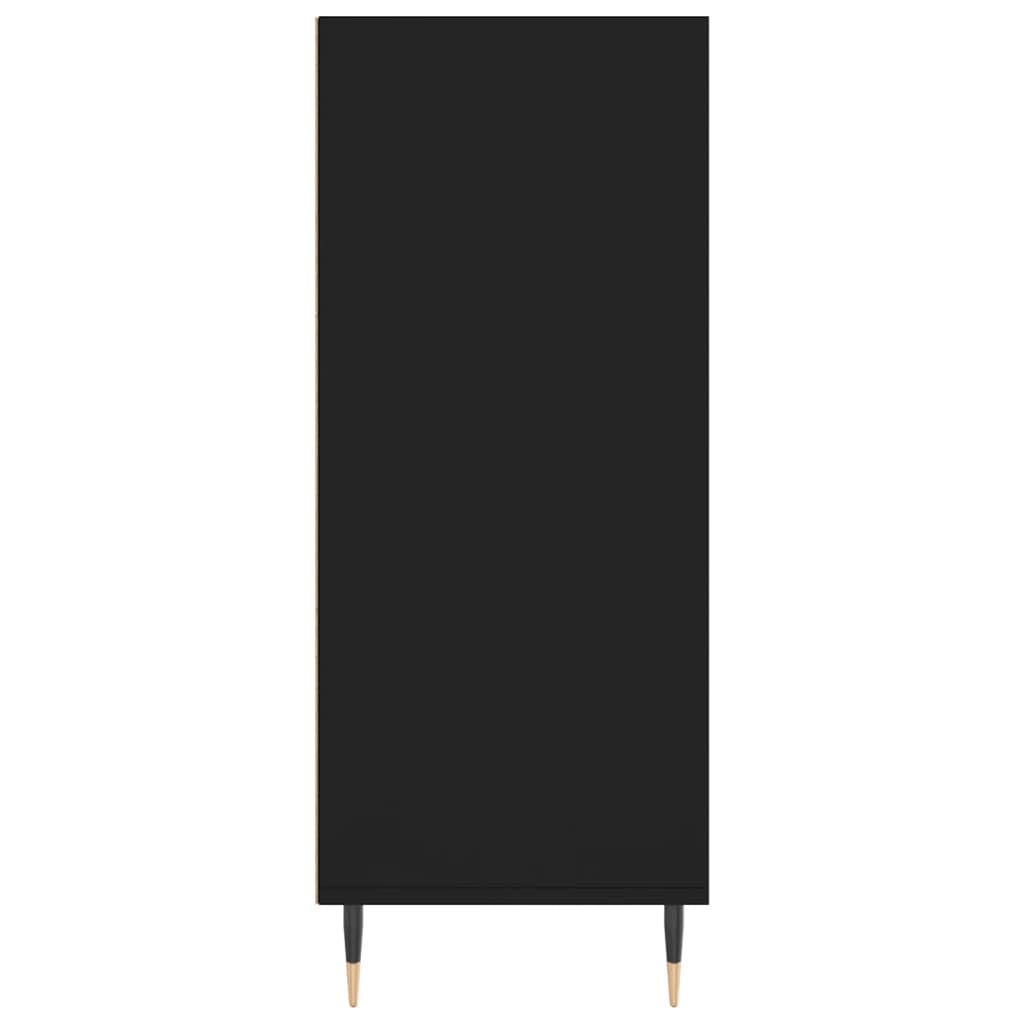 Highboard Schwarz 57x35x90 cm Holzwerkstoff